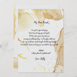       Modernwill is mijn bruidmaidenuitnodiging Kaart