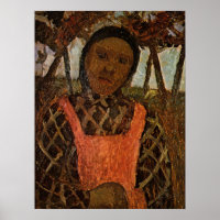 Modersohn-Becker - Boerenkind Met Roze Schort