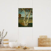 Modersohn-Becker - Tweestammige Berk En Landschap Poster (Keuken)