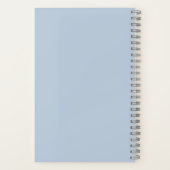 Modert Mocha Mousse Monogram Dusty Blue Notitieboek (Achterkant)