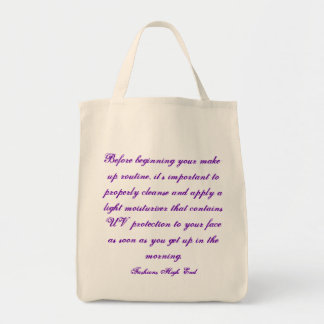 Modes High End Daily make-up Routine Organic Tote Bag