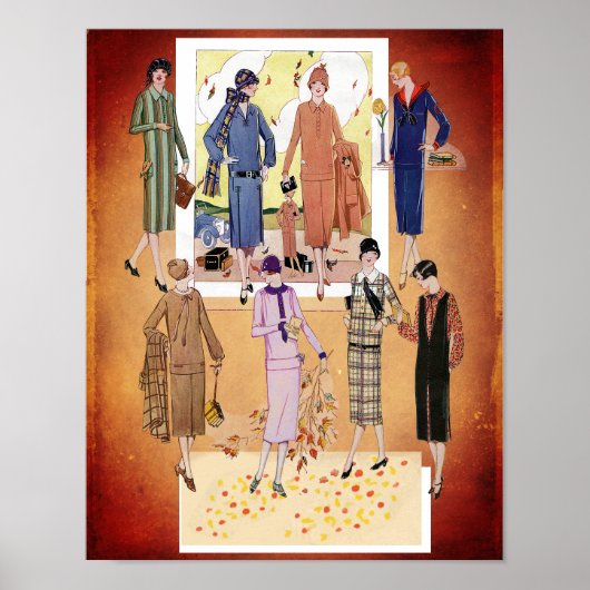 Modes in de herfstjazztijd Poster (Voorkant)