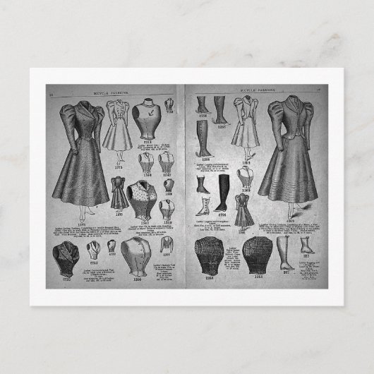 Modes voor fietsen -  catalogus briefkaart (Voorkant)