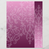 Modeshow Flyer, Roze Silhouette Werveling Flyer (Achterkant)