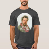 Modest Mussorgsky Composer Portret T-shirt (Voorkant)
