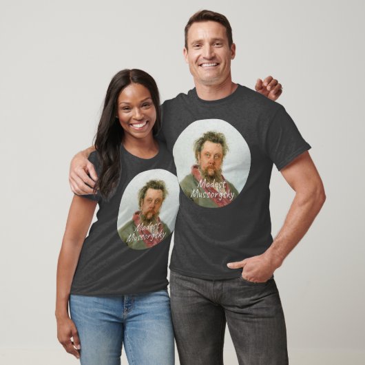 Modest Mussorgsky Composer Portret T-shirt (Unisex)