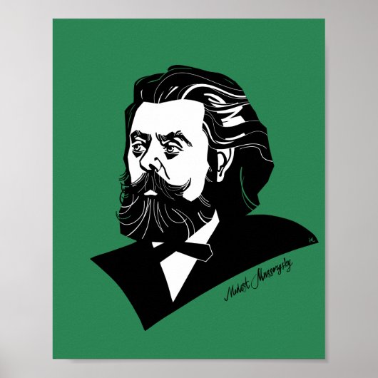 Modest Mussorgsky Poster (Voorkant)