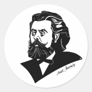 Modest Mussorgsky Ronde Sticker