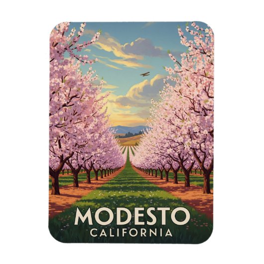 Modesto California Central Valley Magneet (Verticaal)
