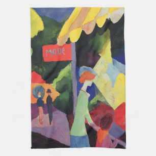 Modevenster door August Macke, Vintage Fauvism Theedoek
