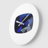 Modevormig Sapphire Gemstone Blue Large Clock Grote Klok (Hoek)