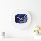 Modevormig Sapphire Gemstone Blue Large Clock Grote Klok (Huis)