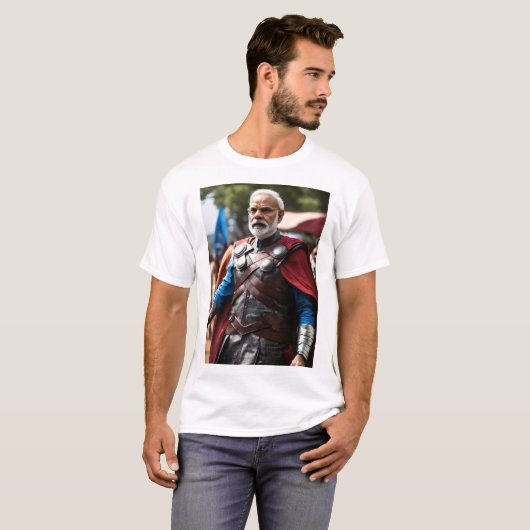 Modi Mania: exclusief Narendra Modi grafisch T-shi T-shirt (Voorkant volledig)