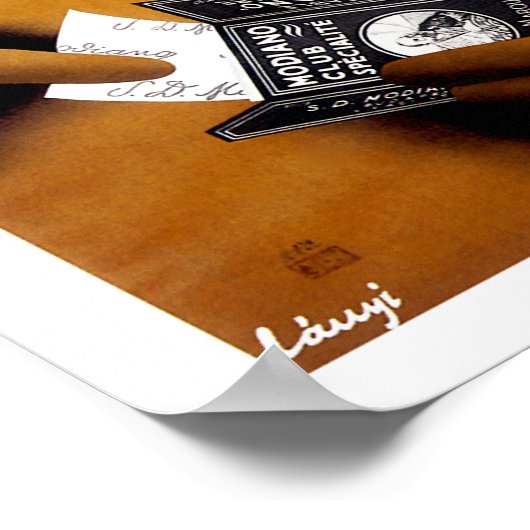 Modiano Cigarette Ad Poster (Hoek)