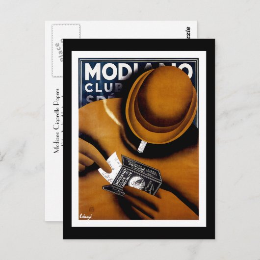 Modiano Cigarette Papers Briefkaart (Voorkant / Achterkant)