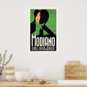 Modiano par Robert Bereny Affiche Art Déco Vintage (Cuisine)