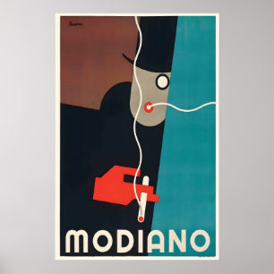 Modiano Sigaretten Italië Vintage Reclame Poster