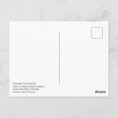 "Modieus" Briefkaart (Achterkant)