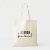 Modieus functioneel stijlvol modern cadeau tote bag (Voorkant)