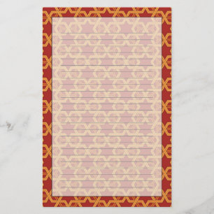 Modieus geometrisch ornament briefpapier