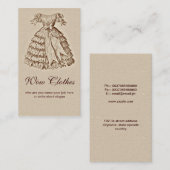 , modieus visitekaartje (Voorkant / Achterkant)