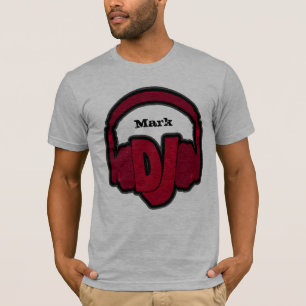 Modieuze aangepaste DJ-hoofdtelefoon T-shirt
