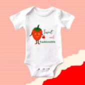 Modieuze aardbei romper