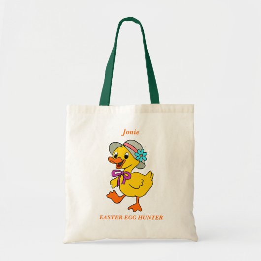 Modieuze Chick Easter Egg Hunt Tote Bag (Voorkant)