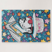 Modieuze cowboy legpuzzel (Horizontaal)