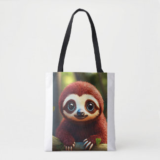 # Modieuze FAS: canvas tas met schattige apenprint