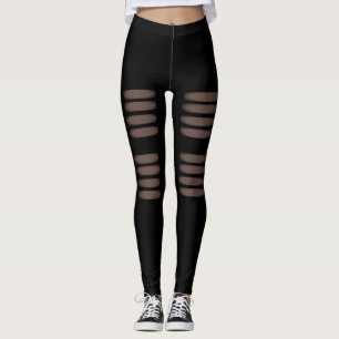 Modieuze Gescheurde Ontwerp Leggings