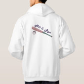 Modieuze honkbal hoodie voor mannen (Achterkant)