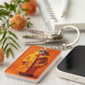 modieuze katachtige sleutelhanger (Voorkant Rechts)