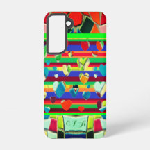 Modieuze leuke harten mozaïek kunst