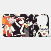 Modieuze meisjes collage: pop kunst Case-Mate iPhone case (Achterkant (horizontaal))