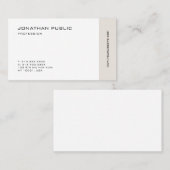 Modieuze minimalistische professionele elegante sc visitekaartje (Voorkant / Achterkant)