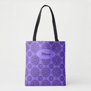 Modieuze patroon Canvas tas