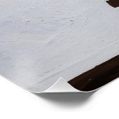 Modieuze vrouw in gestreepte jurk perfect poster (Hoek)