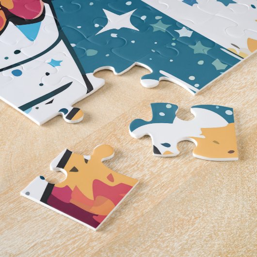 modieuze vrouw legpuzzel (Zijkant)