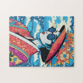 modieuze vrouw legpuzzel (Horizontaal)