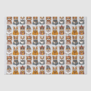 Modieuze Welsh Corgi Honden Tissuepapier