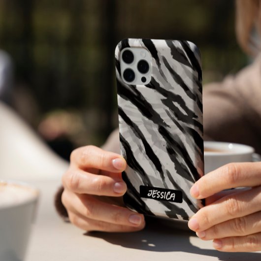 Modieuze Zebra zwart wit Case-Mate iPhone Case