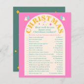 Modifiable, cookie de Noël, Carte de jeu de vacanc (Devant / Derrière)