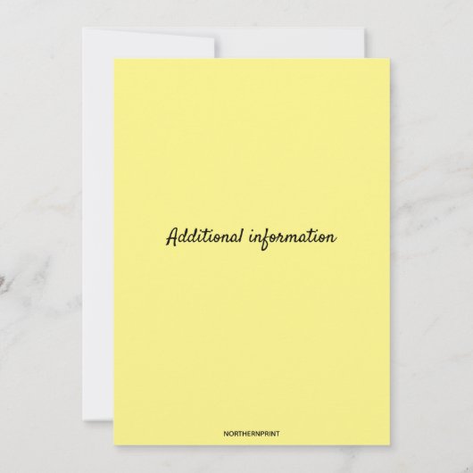 Modifiable Invitation de fête d'anniversaire des a (Dos)