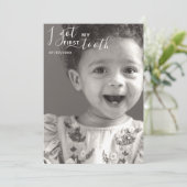 Modifiable J'ai reçu ma première carte pour dents (Debout devant)