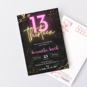 Modifiable Treize Anniversaire Fête Invitation