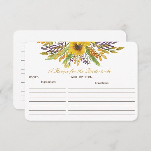 Modifiable une recette pour la carte de future mar (Devant / Derrière)