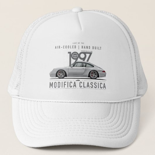Modifica Classica | 1997 Carrera 4S Arctic Silver Trucker Pet (Voorkant)