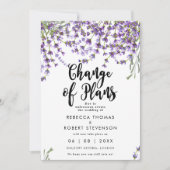 modification des plans lavender faire-part de mari (Devant)