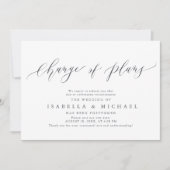 Modification Des Plans Reporté Faire-part Mariage (Devant)